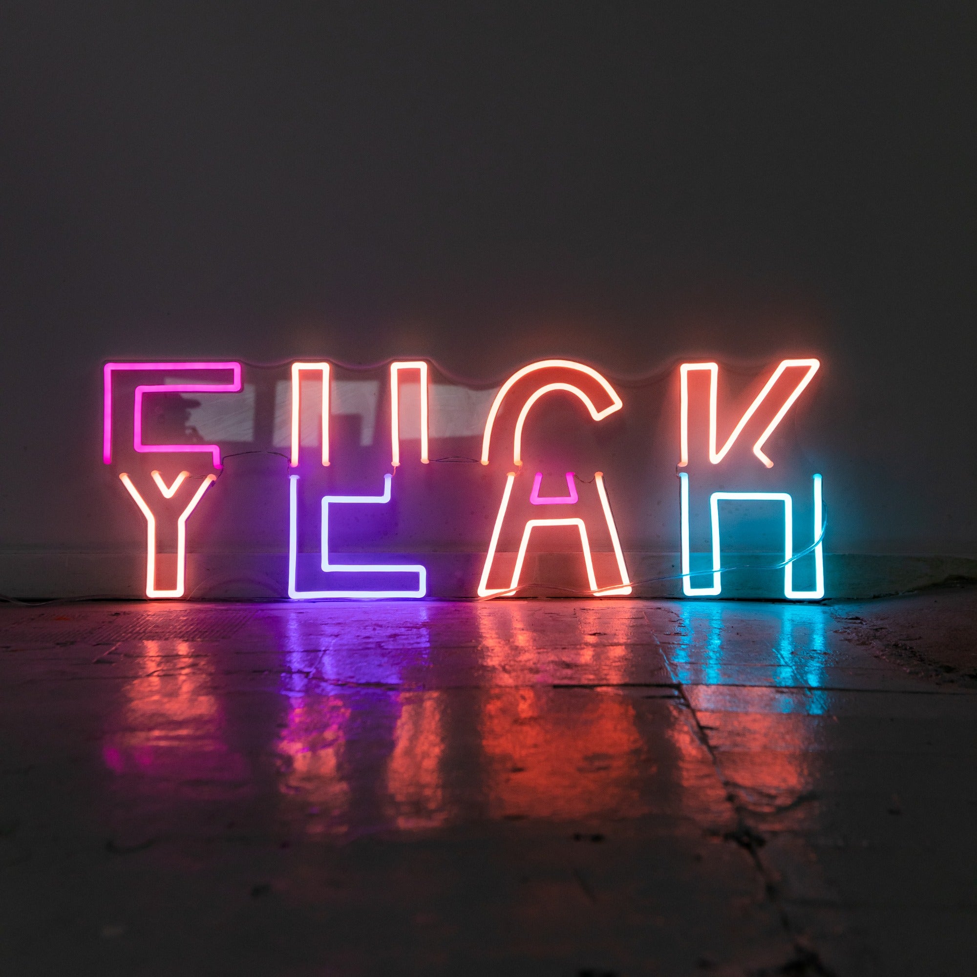 Fuck Yeah by Ceizer, neon LED sign